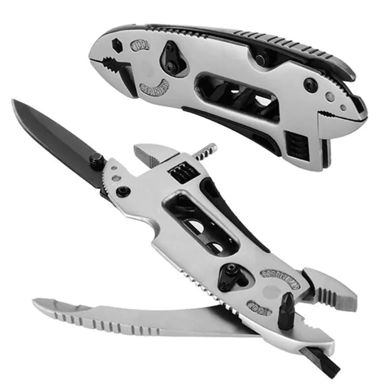Adjustable Wrench Multi-Tool with Outdoor Knife